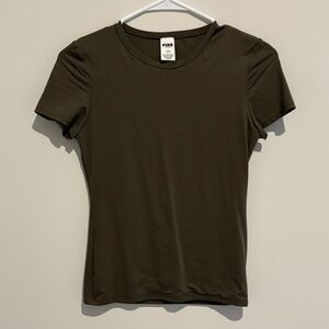 PINK Victoria's Secret Dark Olive Short Sleeve Tee